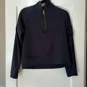 Albion THE GOTTA RUN 1/4 ZIP, BLACK size XS